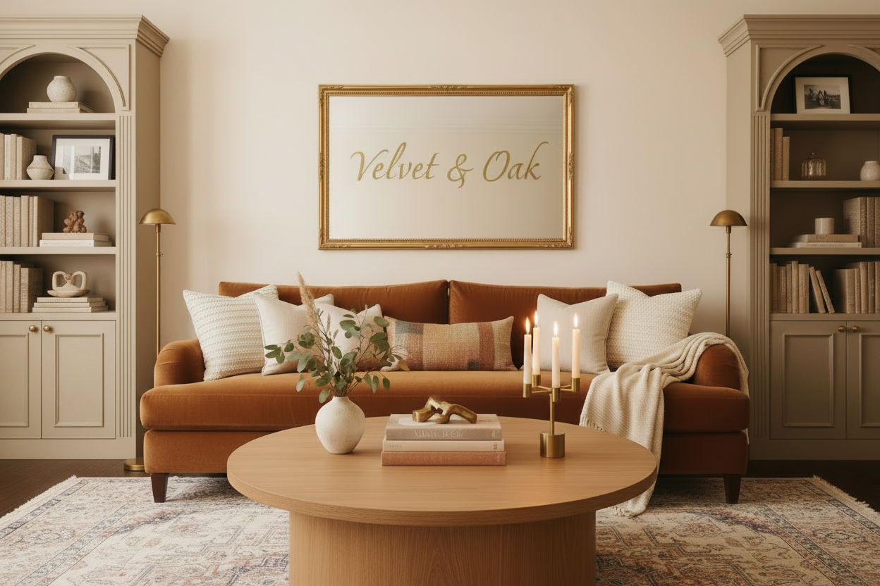Velvet & Oak Hero - Gold Accents